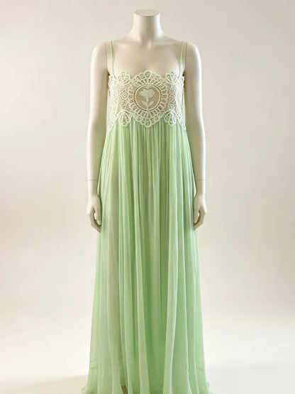 Light Blue Halter Neck Pleated Mini Dress Lady Sleeveless High Waist Hollow Lace Short Vestidos Summer Women's Vacation Outfit