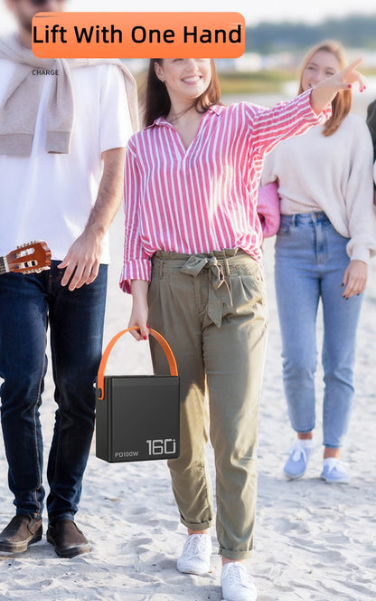 PD100W 160000mAh Power Bank Station Fast Charger Portable Emergency Charging External Battery for iPhone 15 Xiaomi Tablet laptop