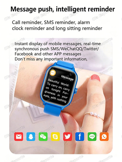 2026 New Men's Smart Watch Women's Gift Heart Rate Blood Oxygen ECG Sports Fitness Watch Electronics Bluetooth Call Smartwatch