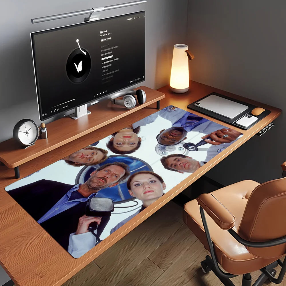 Classic TV House Mouse Pad Non-slip Rubber Gamer Balance Computer Mat Decoracion Deskmat Laptop Office Large