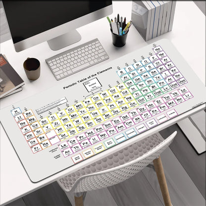 Mouse Pad Gamer XXL Custom HD Home Mouse Mat Desk Mats Periodic Table of Elements Office Carpet Gamer Natural Rubber Mice Pad