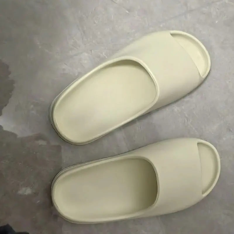 MENG PAI Thick Soled Eva Fashion Slides Soft Summer Slippers Comfortable Beach Sandals Casual Home Shoes For Men And Women
