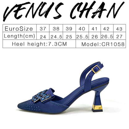 Women Green Satin Slingback High Heels Pointed Toe Emerald Crystal Rhinestone Sandals Wedding Evening Party Formal Dress Pumps