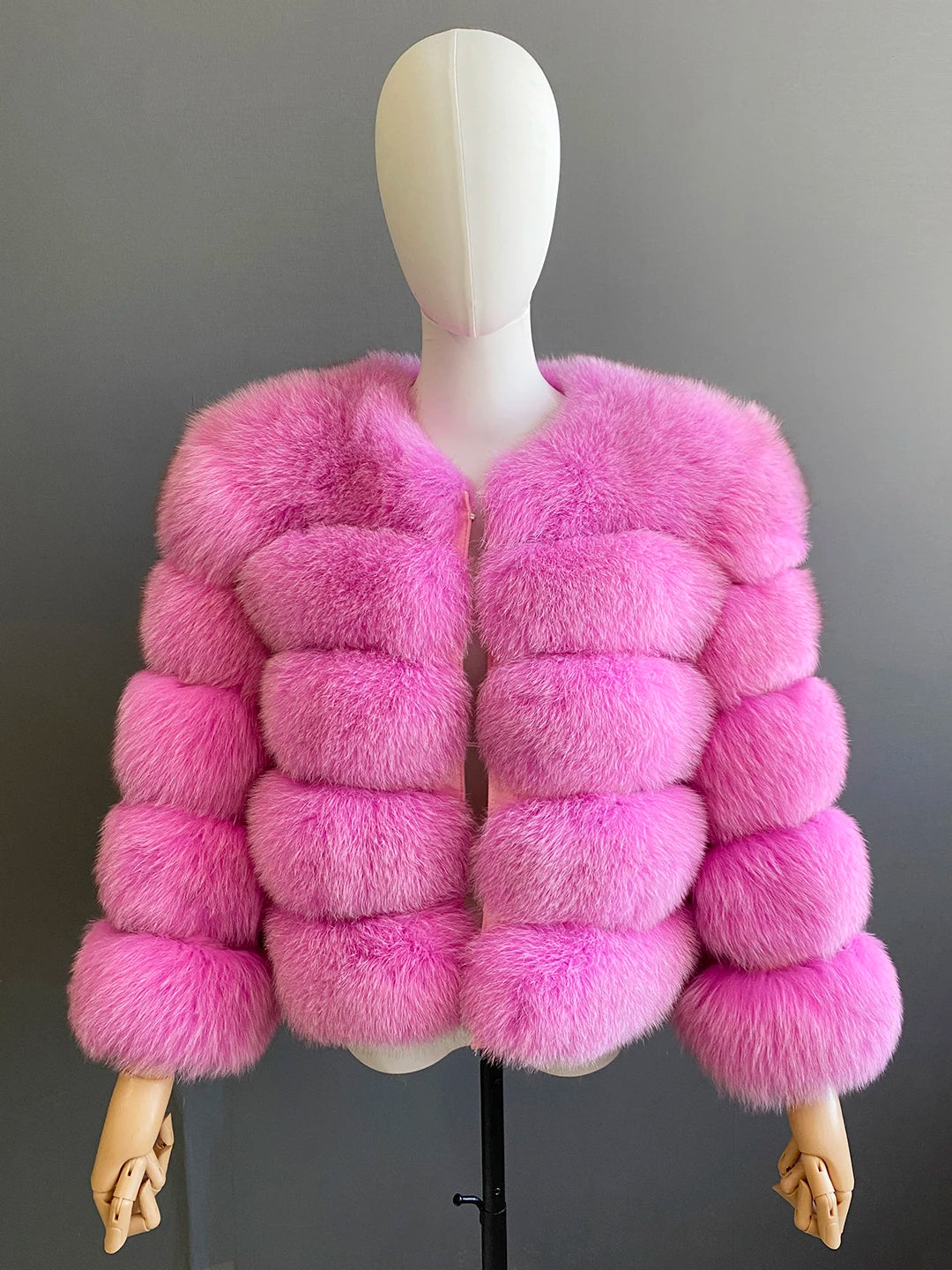 Women's Fur Coat Fox Fur Jackets for Women Clothing Natural Real Fox Fur Jacket Coats for Women Fur Jacket in Promotion