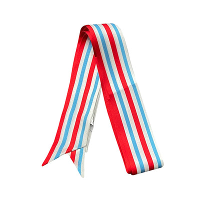 100% Natural Mulberry Silk Long Scarf Solid Color Neckerchief Hair Ties Bag Ribbon Headband Hair Ornament Female Strip Scarves