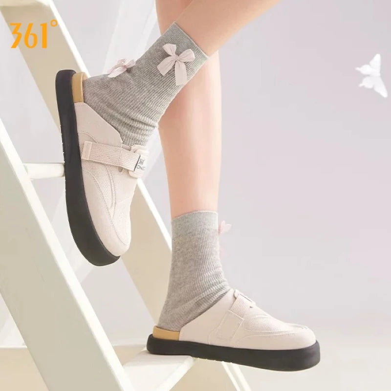 361 Degrees YY Bokken Women's Slippers Casual Wear Soft Comfortable No shoelaces Convenient Female Outdoor Slippers 682626705