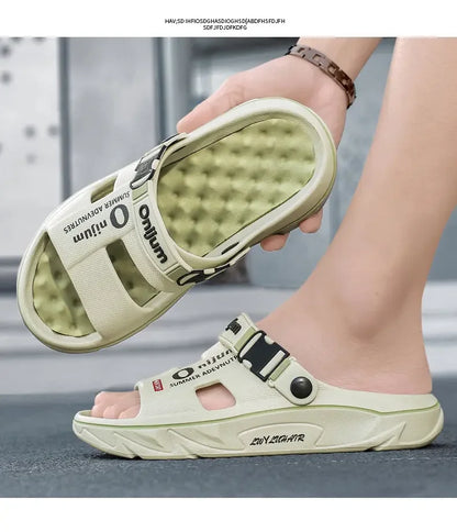 Unisex Slippers Summer Men Sandals Fashion Women Garden Shoes Orginal Beach EVA Slides Soft Thick Shoes Outdoor Non Slip Home