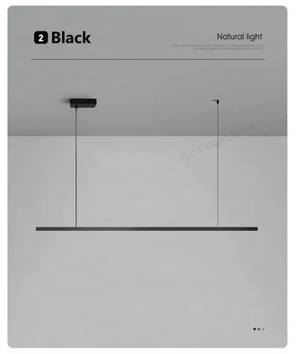 Pendant lights restaurant lights Nordic modern minimalist office long bar dining room chandeliers kitchen lamps LED Chandelier