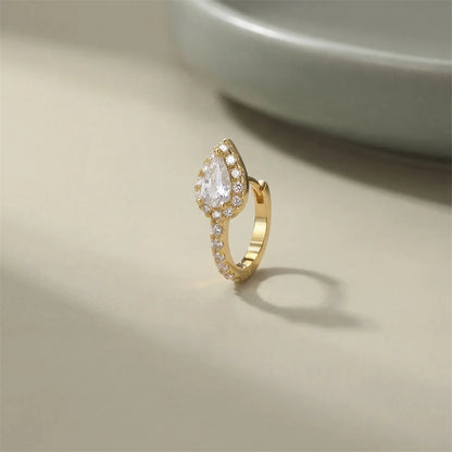 Aide 1PC 925 Sterling Silver INS Zircon Diamond Stud Earring Stud, Suitable For Women Daily Wear, Wedding Party, Valentine's Day