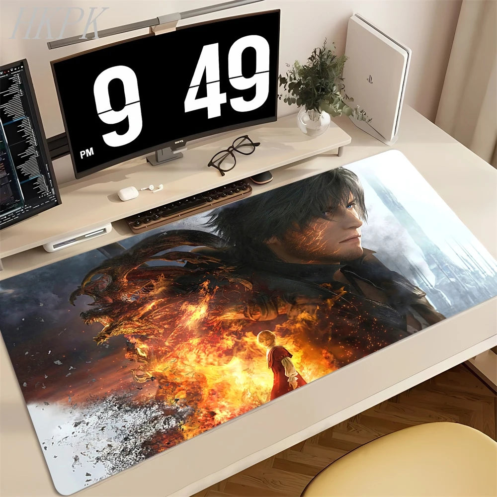 Large Game FINAL FANTASY IX Mouse Pad XXL Mouse Pad For Home Office Waterproof Deskmat Computer Mouse Pad Keyboard Mat