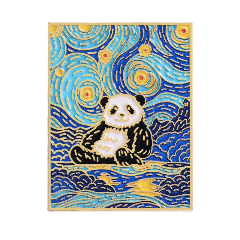 Cartoon Cute Dog Raccoon Rabbit Brooch Enamel Pins Creative Animal Quotes Brooch Lapel Badge Backpack Accessories Jewelry Gift