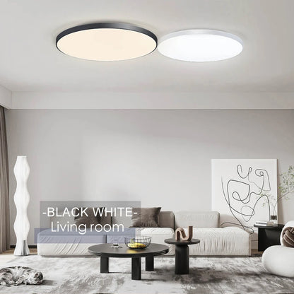MARPOU Smart Ceiling Lamp LED Lamp for Bedroom Large Ceiling Lamps LED Lights with Remote Control Dimmable LED Lights for Room