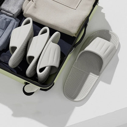 Foldable Travel Slippers for Women Men Non Slip Soft Sole Lightweight Bathroom Shower Slippers Quick Dry EVA Hotel Beach Shoes