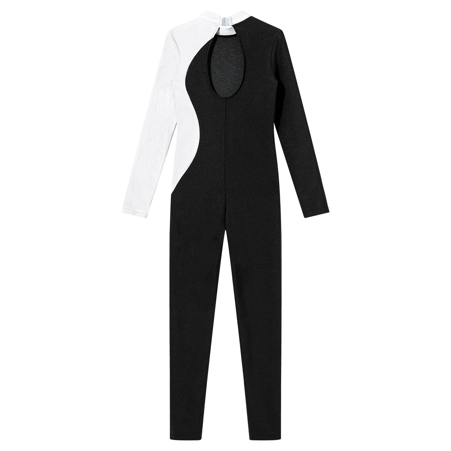Kids Girls Long Sleeve Gymnastics Leotard Bodysuit Teens Gymnastics Jumpsuit for Girl Children Ballet Dance Costume Dancewear