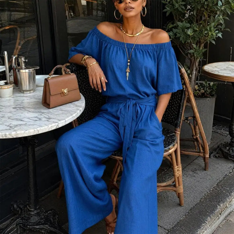 Jumpsuits Women V Neck Full Sleeve Rompers Lace Up Work Splice Long Pants One Piece Elegant Office Lady Streetwear Summer