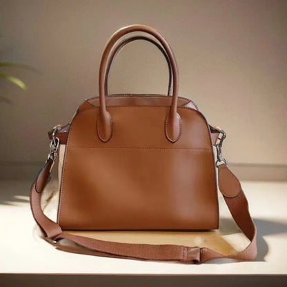 Genuine Leather The Tote Bags For Women Luxury Designer Handbag Purses 2024 New In First Layer Cowhide Large Top Handle Shoulder