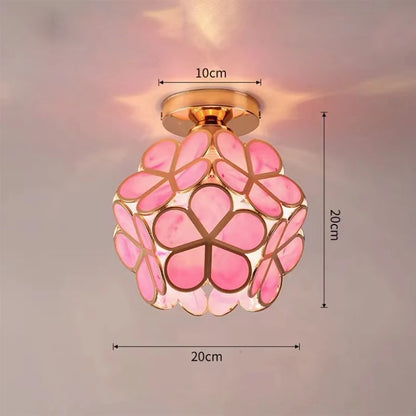 Modern Glass Pendant Lights for Restaurant Cafe Decoration Hanging Lamp Ceiling Chandeliers Nordic Flower Lighting Hotel Decor
