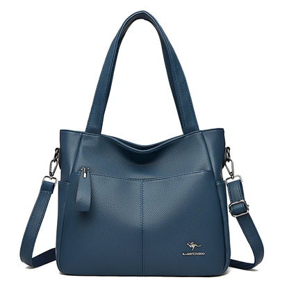 High Quality Soft Leather Shoulder Crossbody Bags For Women Large Capacity Luxury Bag Brand Designer Casual Handbag Sac A Main