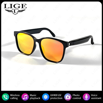 New Smart Glasses Intelligent Driving Navigation Wireless Music Play Outdoor Sunglasses Bluetooth Call Anti-blue Light Eyeglass