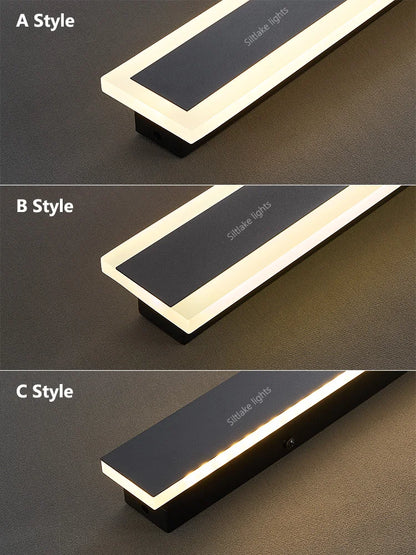 Outdoor Waterproof Wall Lamp LED Strip Background Wall Lamp Stair Garden Lamp Living Room Bedroom Bedside IP65 Wall Lights