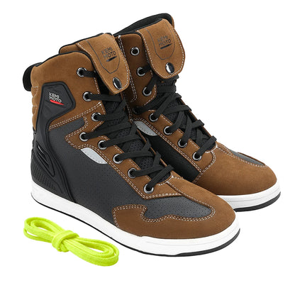 KEMIMOTO Men’s Motorcycle Riding Shoes Summer Breathable Anti-Collision Commuter Boots Non-Slip Sole for UTV ATV Equipment