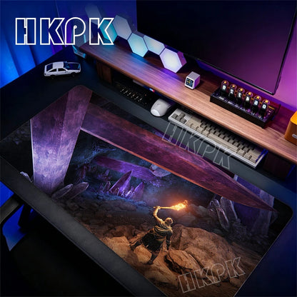 Gaming Mouse Pad XXL Deskmat Anime Pc Accessories Mousepad E-Eldens R-Ring Mat 90x40cm Gamer Large Desktop Extended Desk Carpet