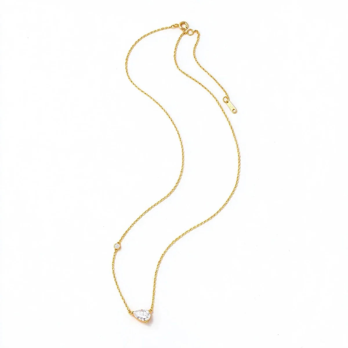 GXTRS 1.5CT Pear Cut Moissanite Pendant Necklaces For Women S925 Silver Waterdrop Lab Diamond Clavicle Chains Fine Jewelry Gifts