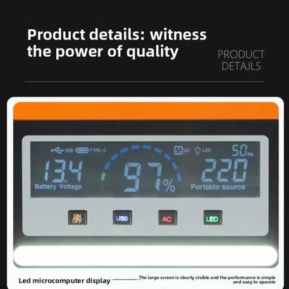 New  600Wh LiFePO4 220V High Power Portable Power Station 40AH Solar Outdoor Mobile Power Supply Home Emergency Energy Storage