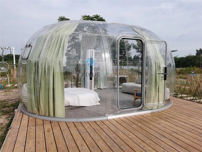 XIYUE Villa Garden Wind Resistance Pc Polycarbonate Planetarium Dome Tent Modular Domes Tent for Resorts Camping Geodesic Dome