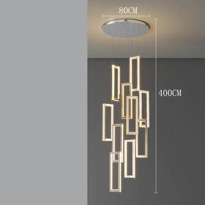 Modern home decoration salon lamps for living room smart crystal Pendant lights dining room indoor lighting