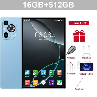 2026 5G Tablet Android 15 Brand New 11 inch 22GB RAM 2TB ROM Tablet Android 15 20000mAh 10Core WIFI Bluetooth Network Tablet