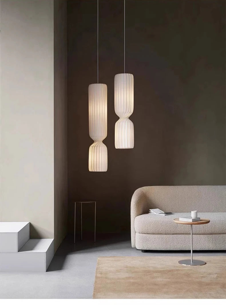 Nordic Fabric Creative Ceiling Hanging Lamps Living Room Chandelier Home Decoration Bedroom LED Pendant Lights Bedside Light