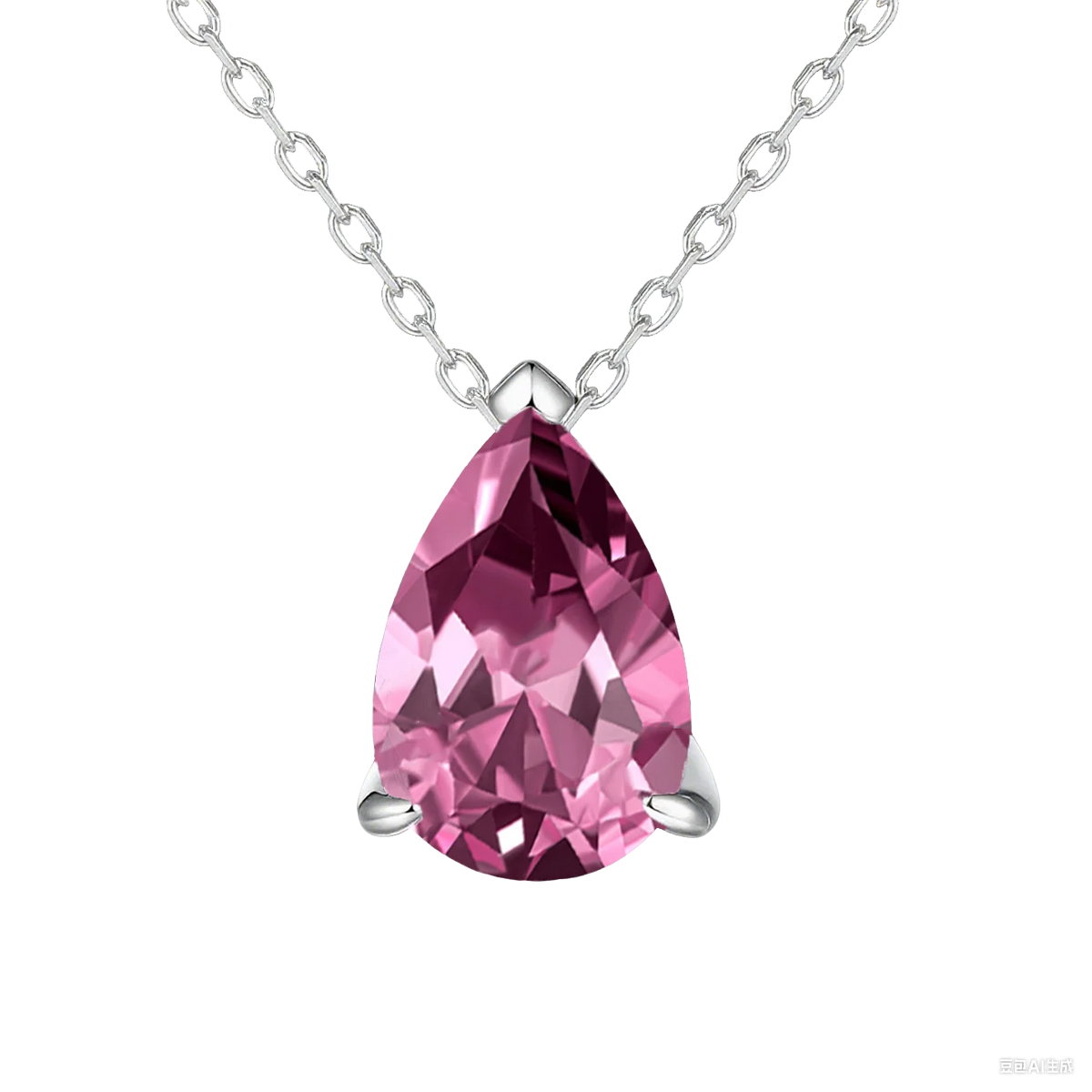 TY Certified 1CT 2CT Pear Cut D VVS1 Moissanite Necklace for Women 18k Gold Plated Jewelry 100% Sterling Silver 925 Pendant