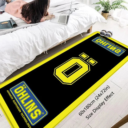 VIKAMA Motorbike Display Terrain Kawasaki Ducati Honda Motorbike Special Floor Mats Wear-Resistant Dirt-Resistant Bedside Rugs