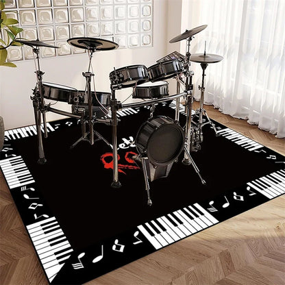 Vintage Sound Absorbing Stage Carpet Mat Rugs for Soundproofing Bass Drums Snare Electronic Jazz Musical Floo