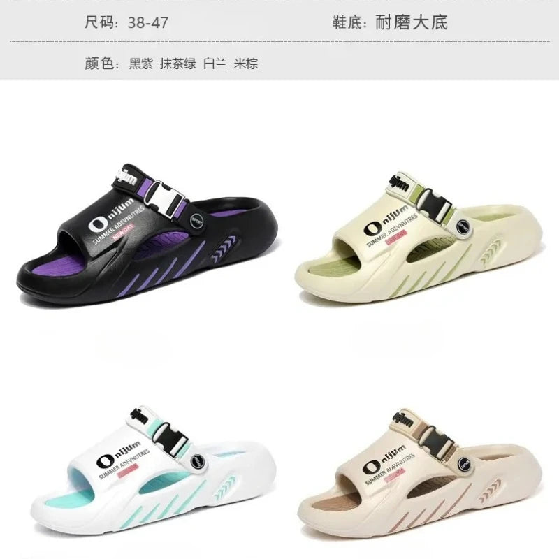 Male Flip Flops Massage Slippers Indoor Beach Clogs Outdoor Comfortable Sandals Soft Slides Men Casual Shoes Women Home Slippers
