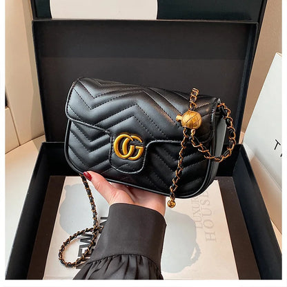 2026 Light Luxury Fashion Women'S  Shoulder Crossbody Bag Niche New Underarm Bag Fashionable Chain Bag Handbag Bag For Women