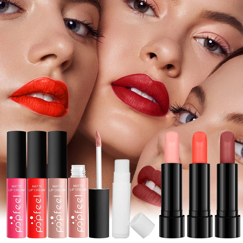 POPFEEL Christmas Makeup Set - Complete Collection of Eyeshadow, Foundation, Lipstick for Holiday Celebrations and Everyday Glam