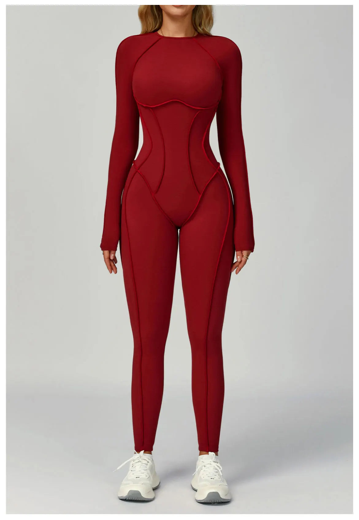 Sexy Hollow Back Long Sleeve Yoga Jumpsuit Women Quick Dry One-piece Yoga Suit Gym Training Leggings Playsuit Slim Fit Bodysuits