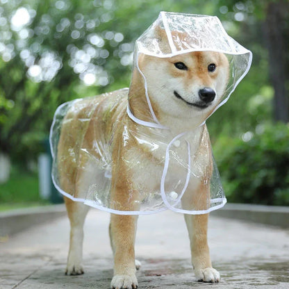 XS/8XL Pet Raincoat Transparent Dog Raincoat Waterproof and Windproof Pet Clothing Large Dog Pet Dog Dog Costume
