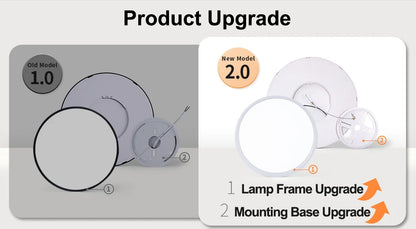 50CM Large Ceiling Lamp Smart APP/Remote Control Dimmable for Bedroom 48W Ceiling Lights AC 110/220V LED Lights for Living Room