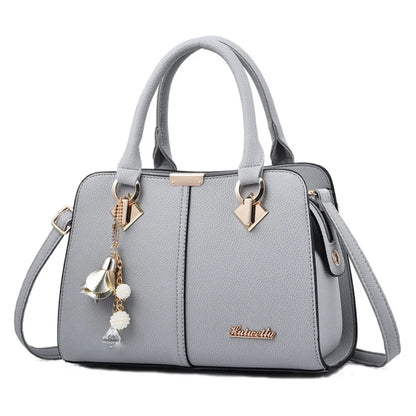 Fashion PU Leather Ladies Hand Bags Large Capacity Casual Versatile Hand-Held Shoulder Bag Messenger Bags Women