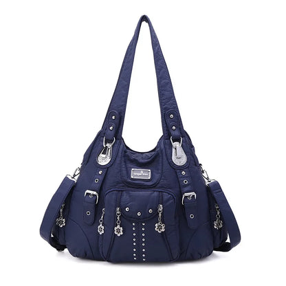 Fashion Handbags Women Shoulder Bags PU Leather Handbag Female Satchel Big-capacity Shoulder Purse Bag Bolsa Feminina