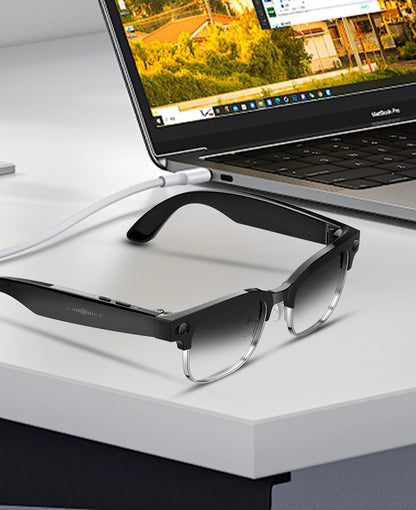 2026 New AI Smart Glasses with Camera 4K EIS Anti-Shake Video&Photo Capture Real-Time Translation Recording Glasses Photochromic