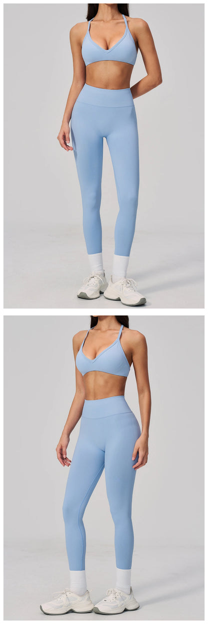 Fitness Suit 2PCS Women's Tracksuit Yoga Set Sports Outfits Gym Clothes Running Push Up Sportswear Female Workout Yoga Clothes