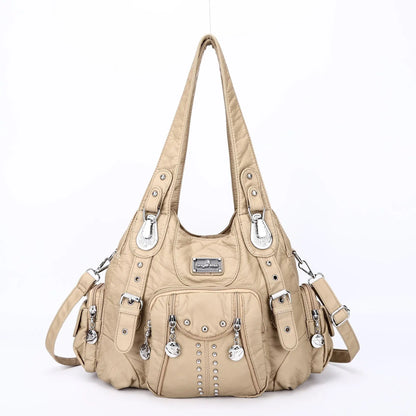 Fashion Handbags Women Shoulder Bags PU Leather Handbag Female Satchel Big-capacity Shoulder Purse Bag Bolsa Feminina