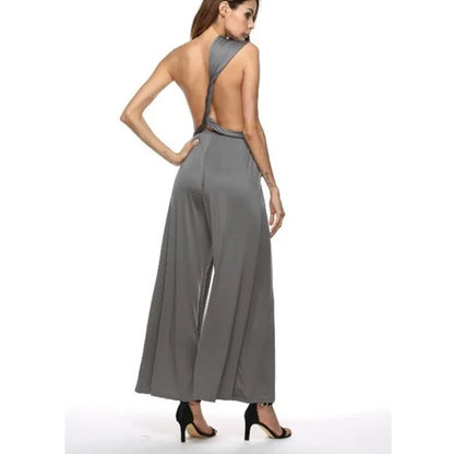 Women Jumpsuits Overalls Sleeveless V Nec Rompers Beach Wide Leg Pants Office Y2k Lady Casual Flat One Piece Sexy Backless 2026