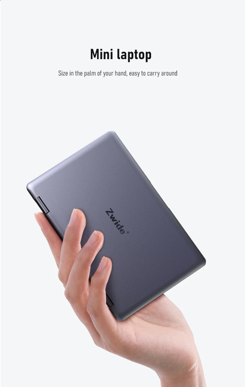 Zwide pocket book N8 Pro Intel i3-N305 touch screen 8 inch IPS 1920x1200 pixels FHD 16GB LPDDR5 mini notebook 360° flip yoga