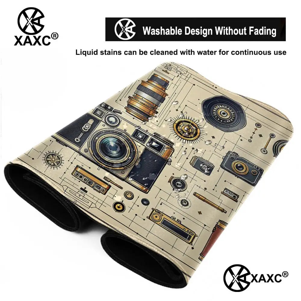 Camera Disassembly diagram Mouse Pad Large Computer Office Game Table Mats Rubber Anti-slip Gaming Keyboard Long Desk Pads XAXC