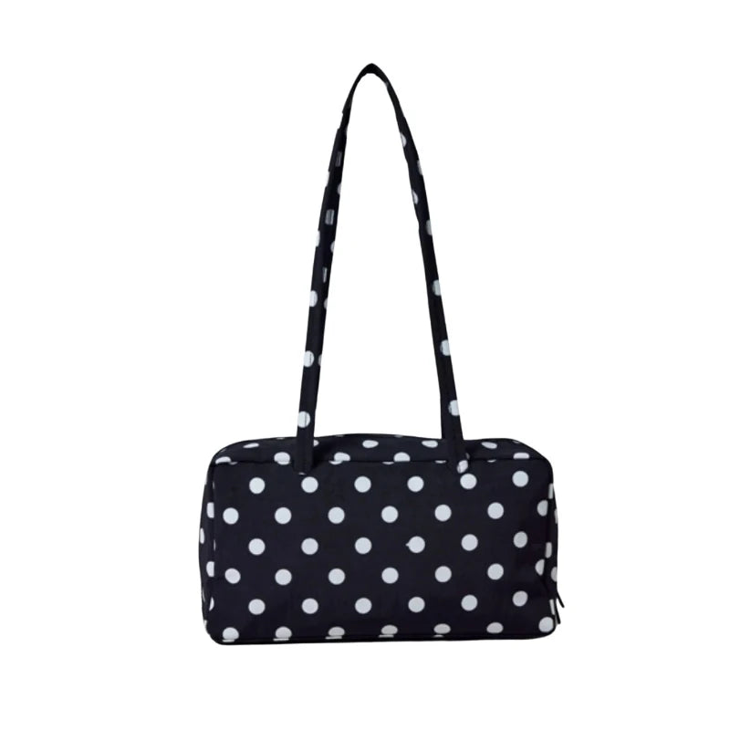 Brand Nylon Bowling Tote Bag Women Luxury Large Capacity Simple Versatile Shoulder Purse Ultralight Zipper Commuting Travel Bag